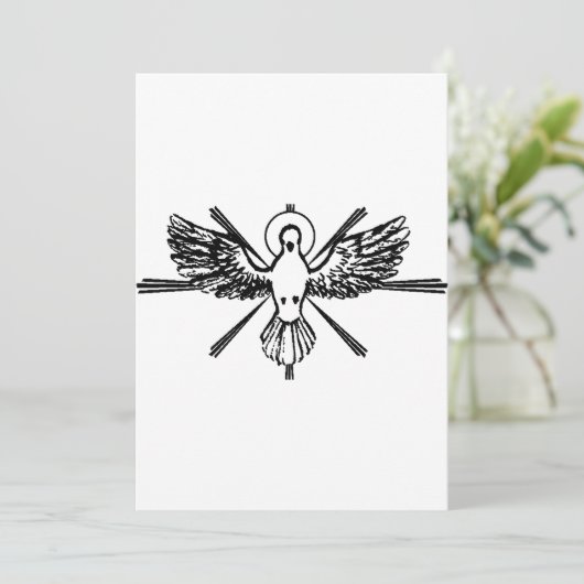 鳩型枠聖霊 招待状 (スタンド正面)