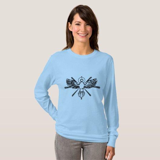 鳩型枠聖霊 Tシャツ (正面フル)