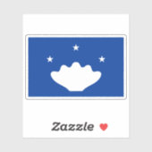 鳩穂北市州国旗、パラオ シール (シート)