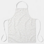 鳩紙吹雪水彩ドットキッチンエプロン エプロン (正面)