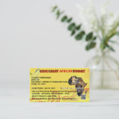 鳩裁判所のアフリカの市場カードは私のMOJISOLを設計しました 名刺 (スタンド正面)