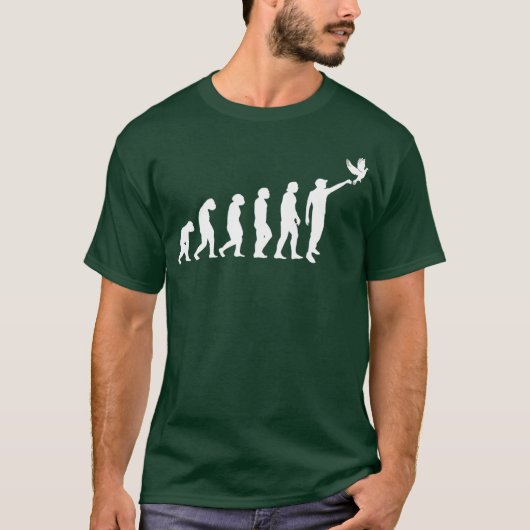 鳩飼育者による鳩レースの飼育 進化 Tシャツ (正面)