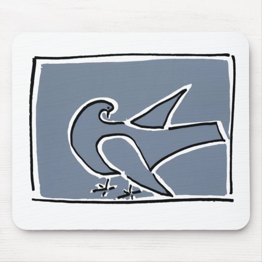 鳩2002年 マウスパッド (正面)