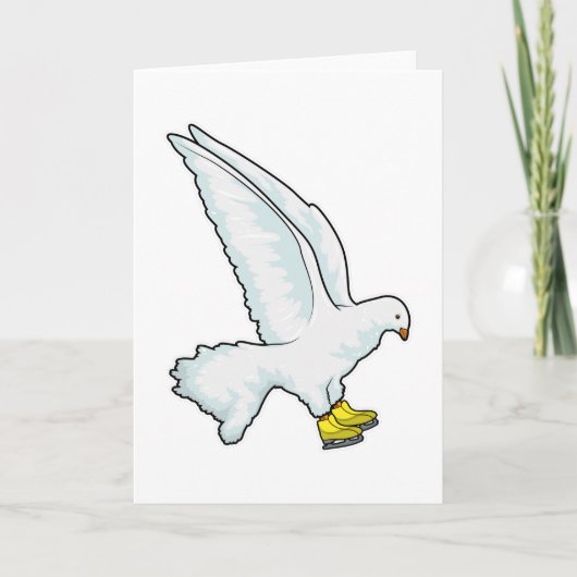 鳩 アイススケート アイススケート カード (正面)