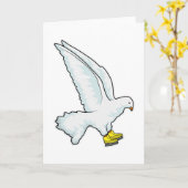 鳩 アイススケート アイススケート カード (黄色い花)