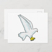 鳩 アイススケート アイススケート ポストカード (正面/裏面)