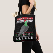鳩 - クリスマス鳩 醜いクリスマス トートバッグ (クローズアップ)