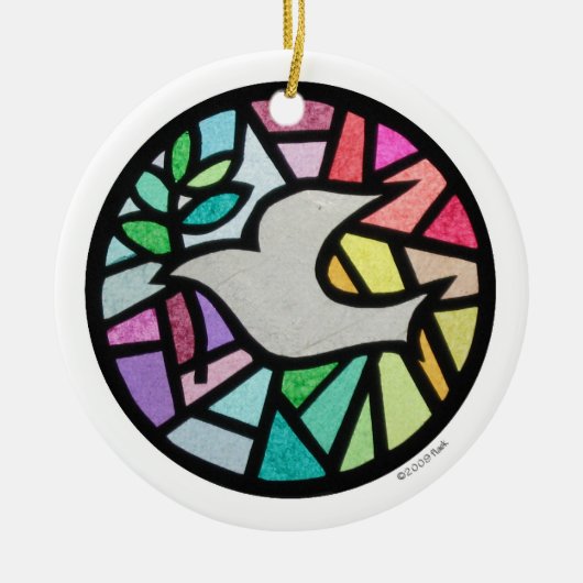 鳩 セラミックオーナメント (正面)