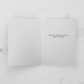 鳩&デイジーフラワーズブルーパステルカット紙バード サンキューカード (内部)