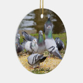 鳩、三番目なし セラミックオーナメント (右)