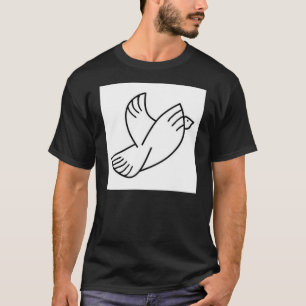 鳩(暗黒面のTシャツ) Tシャツ