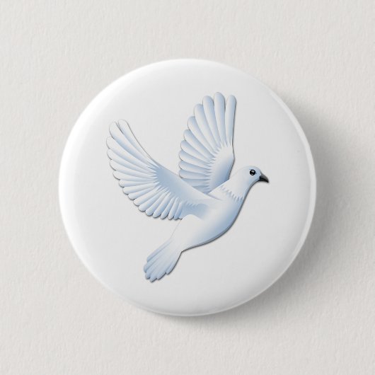 鳩 缶バッジ (正面)