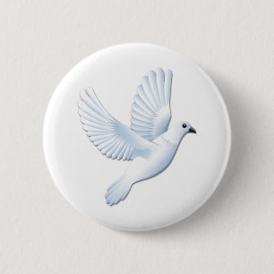 鳩 缶バッジ