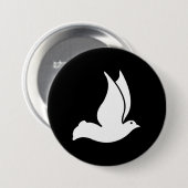 鳩 缶バッジ (正面&裏面)