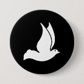 鳩 缶バッジ (正面)