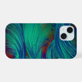 鳳凰の羽のレイヤードiPhone 16ケース iPhone 15ケース (裏面横)