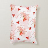 鳳凰の鳥と鳳凰の花の継ぎ目のないパターン アクセントクッション (裏面(縦))