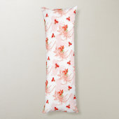 鳳凰の鳥と鳳凰の花の継ぎ目のないパターン ボディピロー (裏面 (縦))