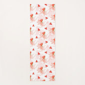 鳳凰の鳥と鳳凰の花の継ぎ目のないパターン ヨガマット (正面)