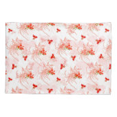 鳳凰の鳥と鳳凰の花の継ぎ目のないパターン 枕カバー (裏面)