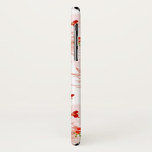 鳳凰の鳥と鳳凰の花の継ぎ目のないパターン Case-Mate iPhoneケース (裏面/左)