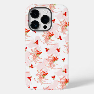 鳳凰の鳥と鳳凰の花の継ぎ目のないパターン Case-Mate iPhone 14 PROケース