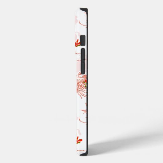 鳳凰の鳥と鳳凰の花の継ぎ目のないパターン Case-Mate iPhoneケース (裏面 / 左)