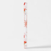 鳳凰の鳥と鳳凰の花の継ぎ目のないパターン iPhoneケース (左側面)