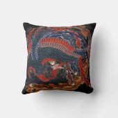 鳳凰北斎ファインアート クッション (裏面)