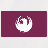 鳳凰市の旗が付いた愛国的なラベル ラベル (デザイン2)