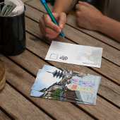 鳳観寺京都日本水彩絵葉書 招待状