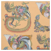 鳳黄とドラッ中国のグ ファブリック (見本)