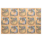 鳳黄とドラッ中国のグ ファブリック (ファットクウォーター)