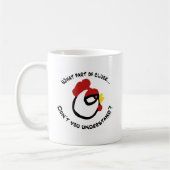 鳴き声のどんな部分…か コーヒーマグカップ (左)