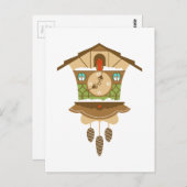 鳴き声の鳴き声の時計 ポストカード (正面/裏面)