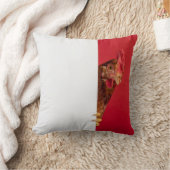 鳴き声をあげるニワトリ クッション (ブランケット)