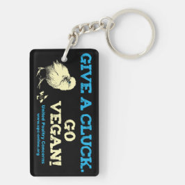 鳴き声を与えて下さい。 ビーガンは行きます! キーホルダー