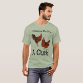 鳴き声-鶏--を与える誰かを言って下さい Tシャツ (正面フル)