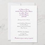 鳴き鳥のぼろぼろのシックなリハーサルの夕食 招待状 (裏面)