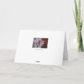 鳴き鳥のオダマキ（植物）のNotecard カード (裏面)