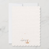 鳴き鳥の写真の誕生の発表 招待状 (裏面)