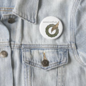 鳴き鳥の羽ピン-オフセットのデザイン 缶バッジ (インサイチュ)