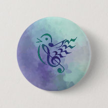 鳴き鳥の飛行中に多彩なボタン