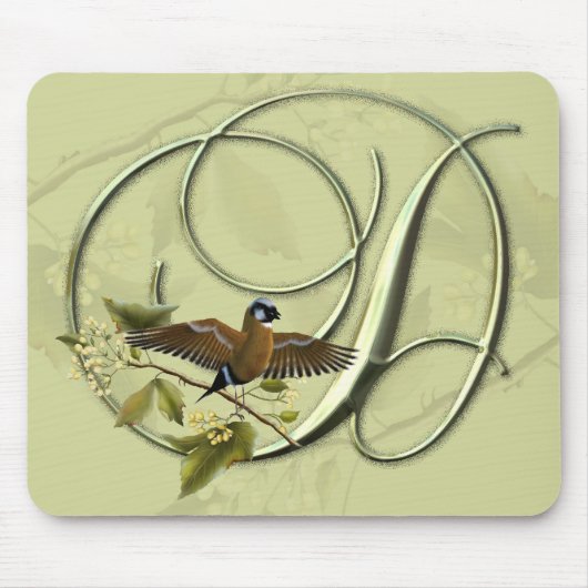 鳴き鳥最初のD マウスパッド (正面)
