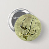 鳴き鳥最初のL 缶バッジ (正面&裏面)