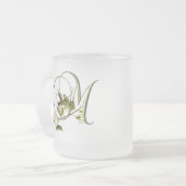 鳴き鳥最初のM フロストグラスマグカップ (正面左)