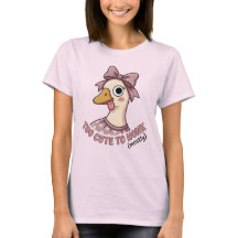 鳴くにはかわいすぎるガチョウTシャツ、ベストフレンドギフト