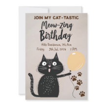 鳴く誕生日!黒猫が猫タスティックに