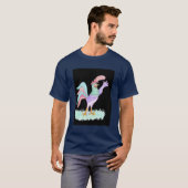 鳴く雄鶏 Tシャツ (正面フル)