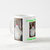 鳴くmewy christmouse コーヒーマグカップ (正面左)